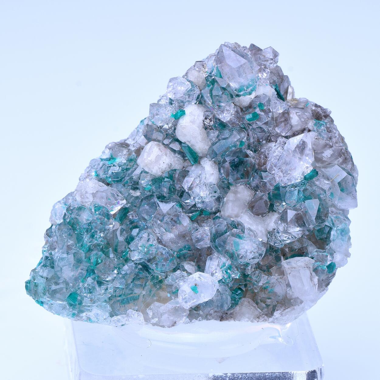 Dioptase & Quartz & Calcite