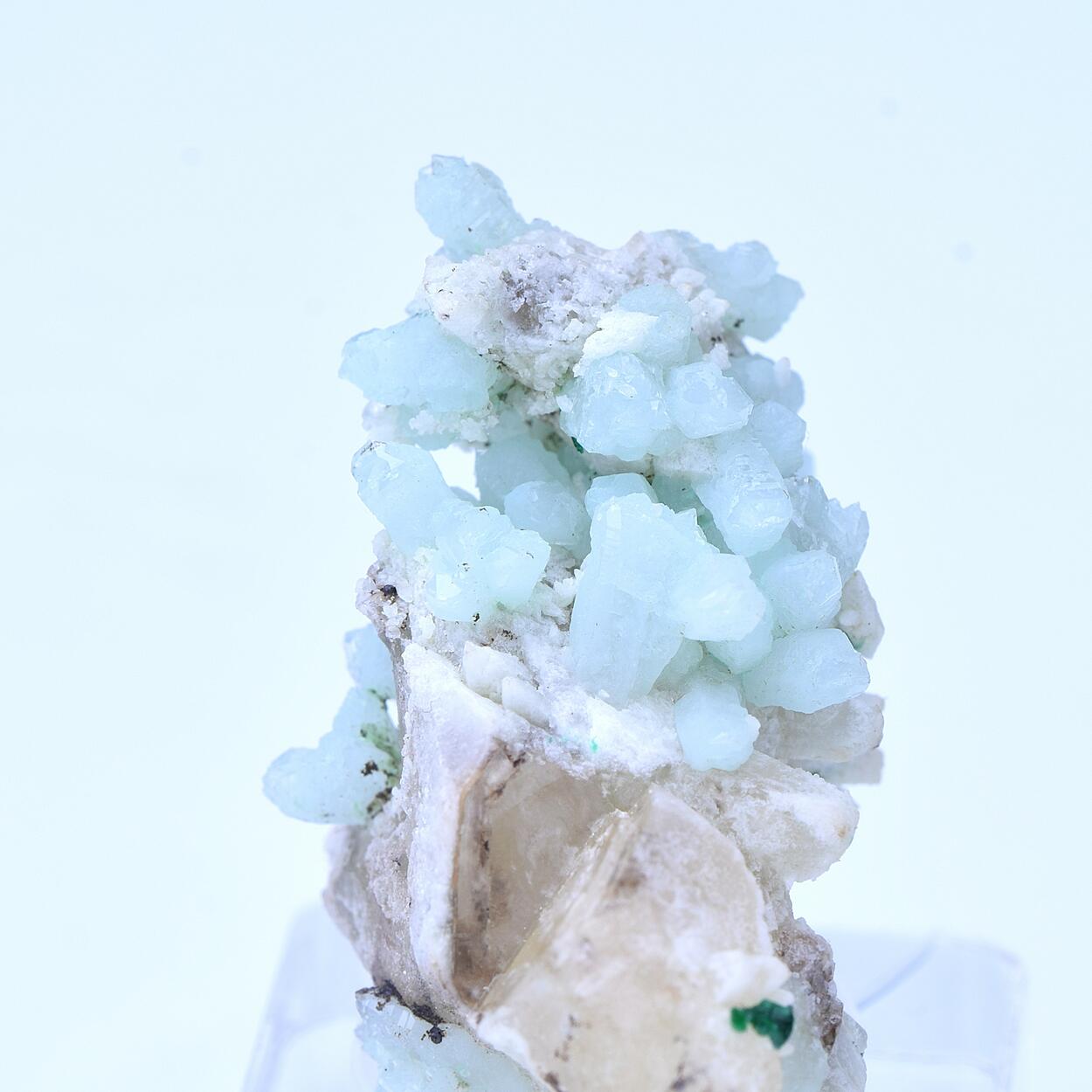 Quartz With Inclusions & Calcite & Malachite
