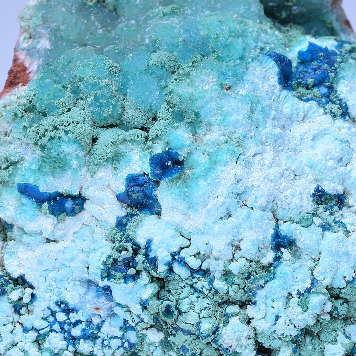 Veszelyite & Aurichalcite & Hemimorphite & Malachite