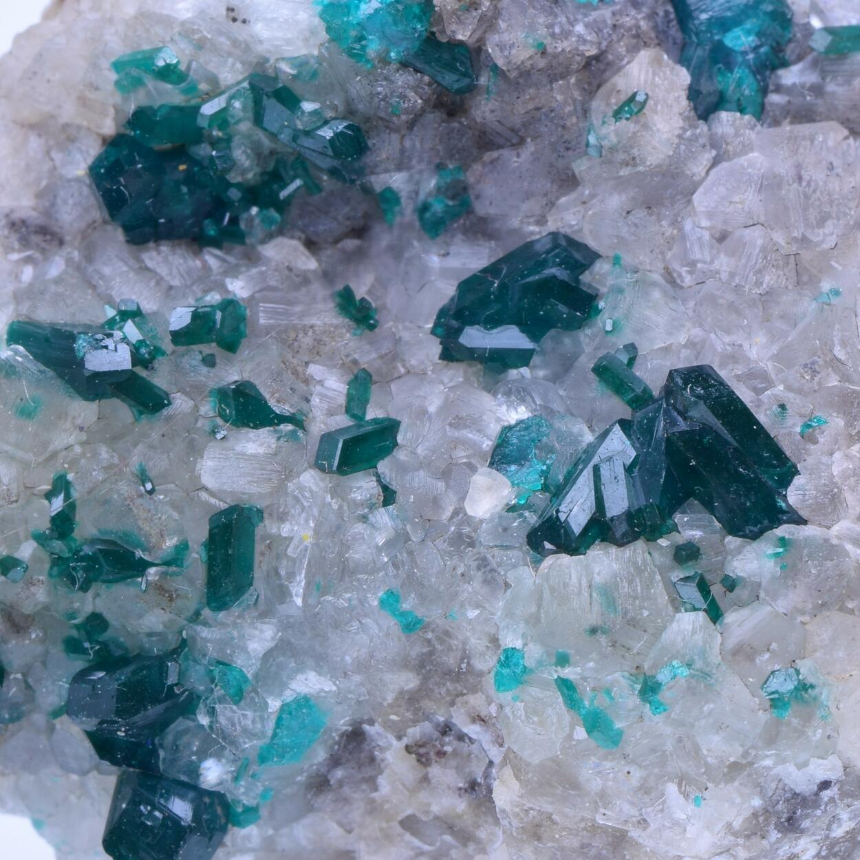 Dioptase & Calcite
