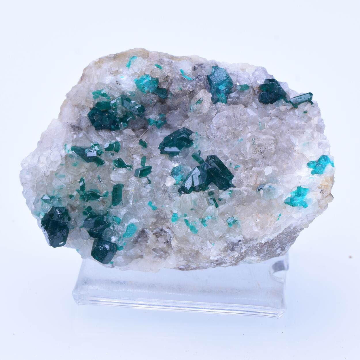 Dioptase & Calcite