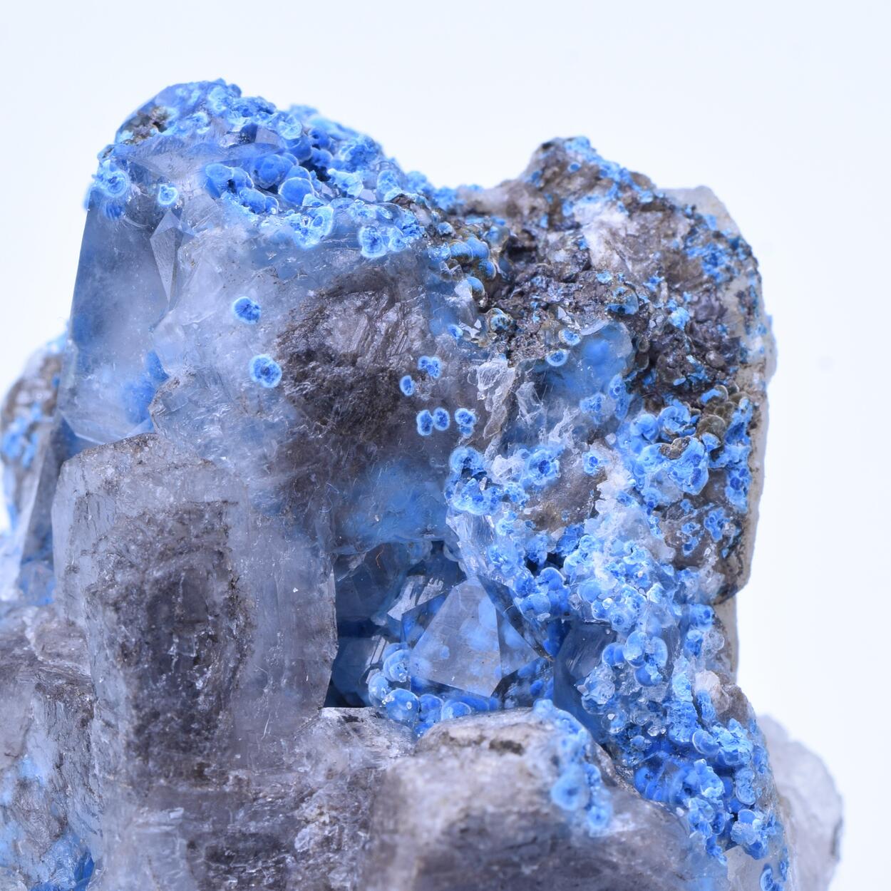 Quartz Plancheite & Calcite