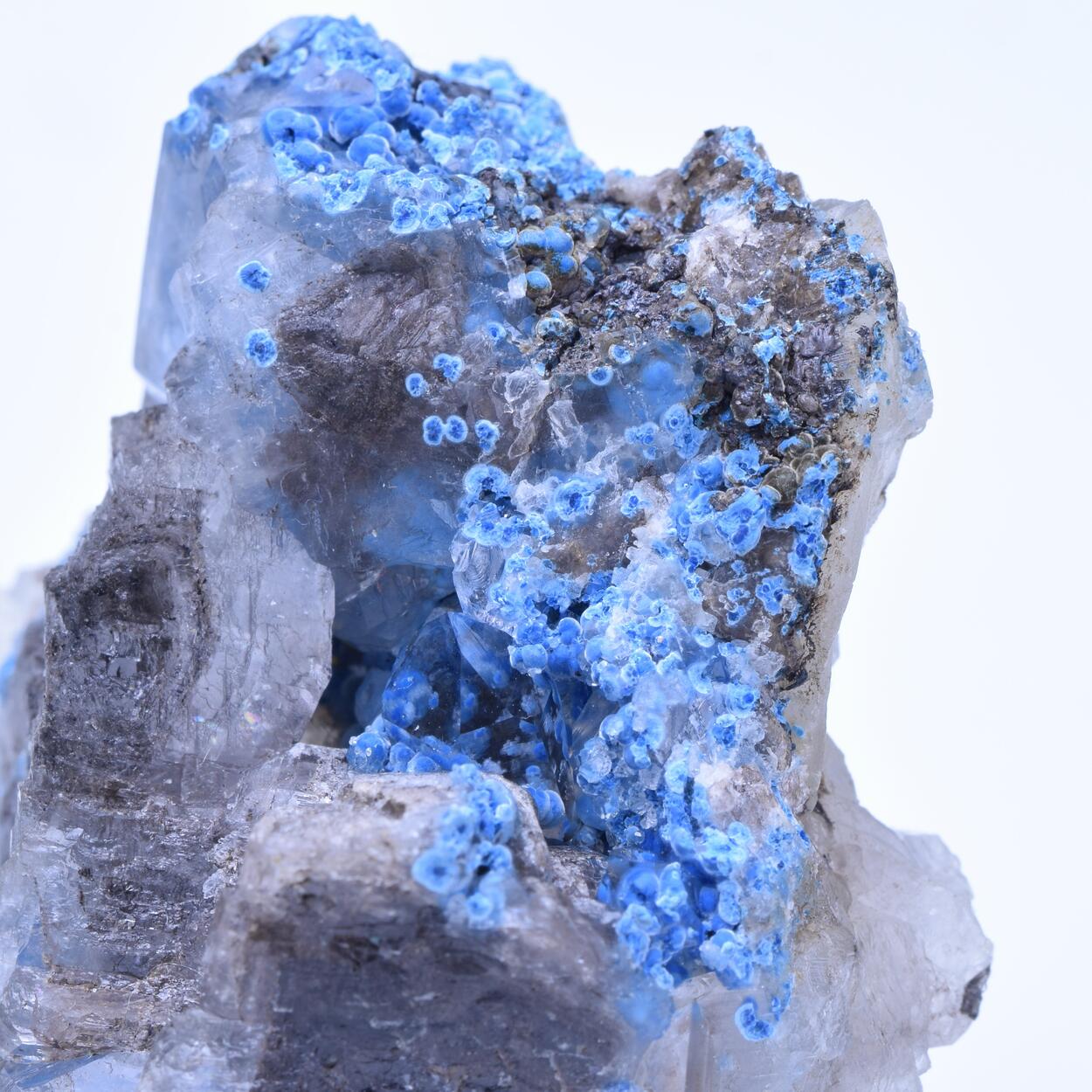 Quartz Plancheite & Calcite