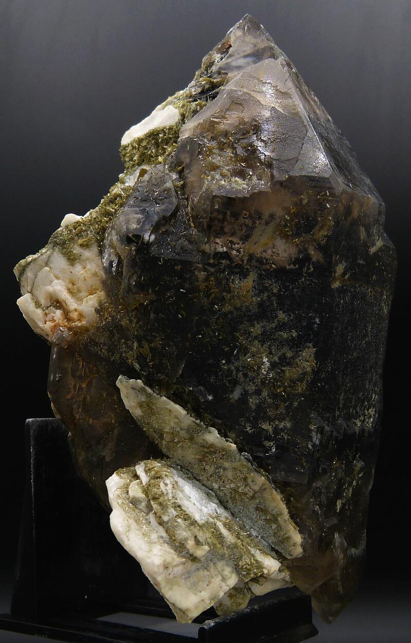 Smoky Quartz Microcline & Epidote