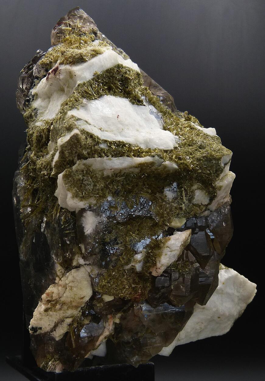 Smoky Quartz Microcline & Epidote