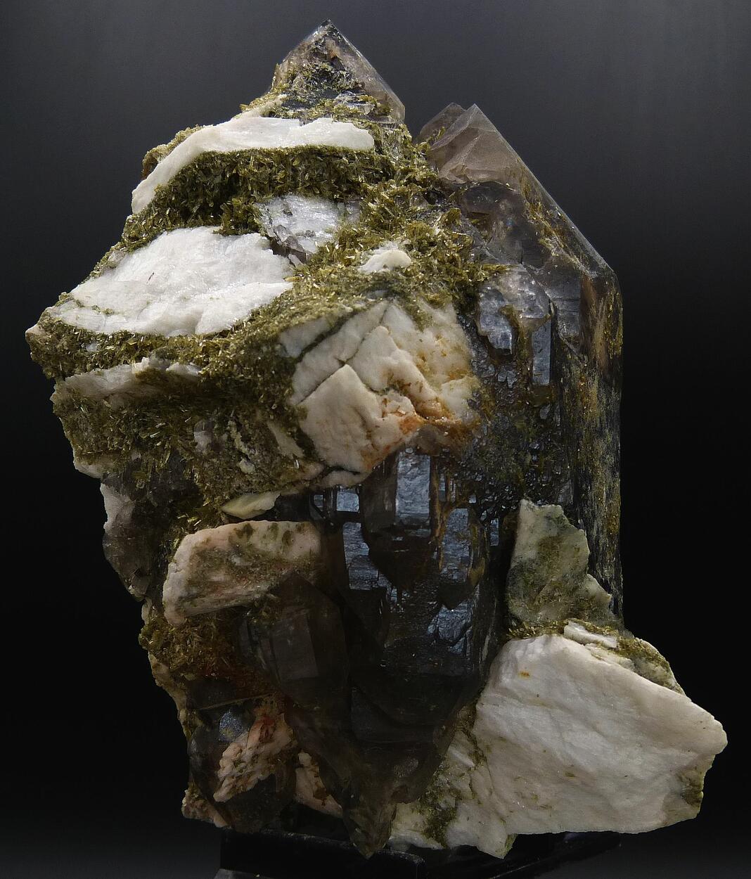 Smoky Quartz Microcline & Epidote