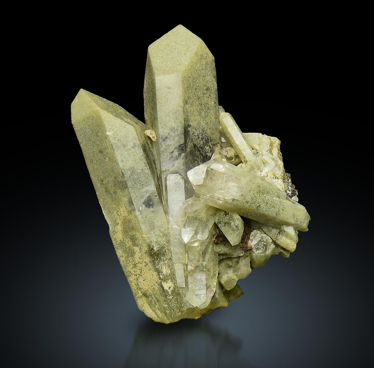 Quartz With Chlorite Inclusions