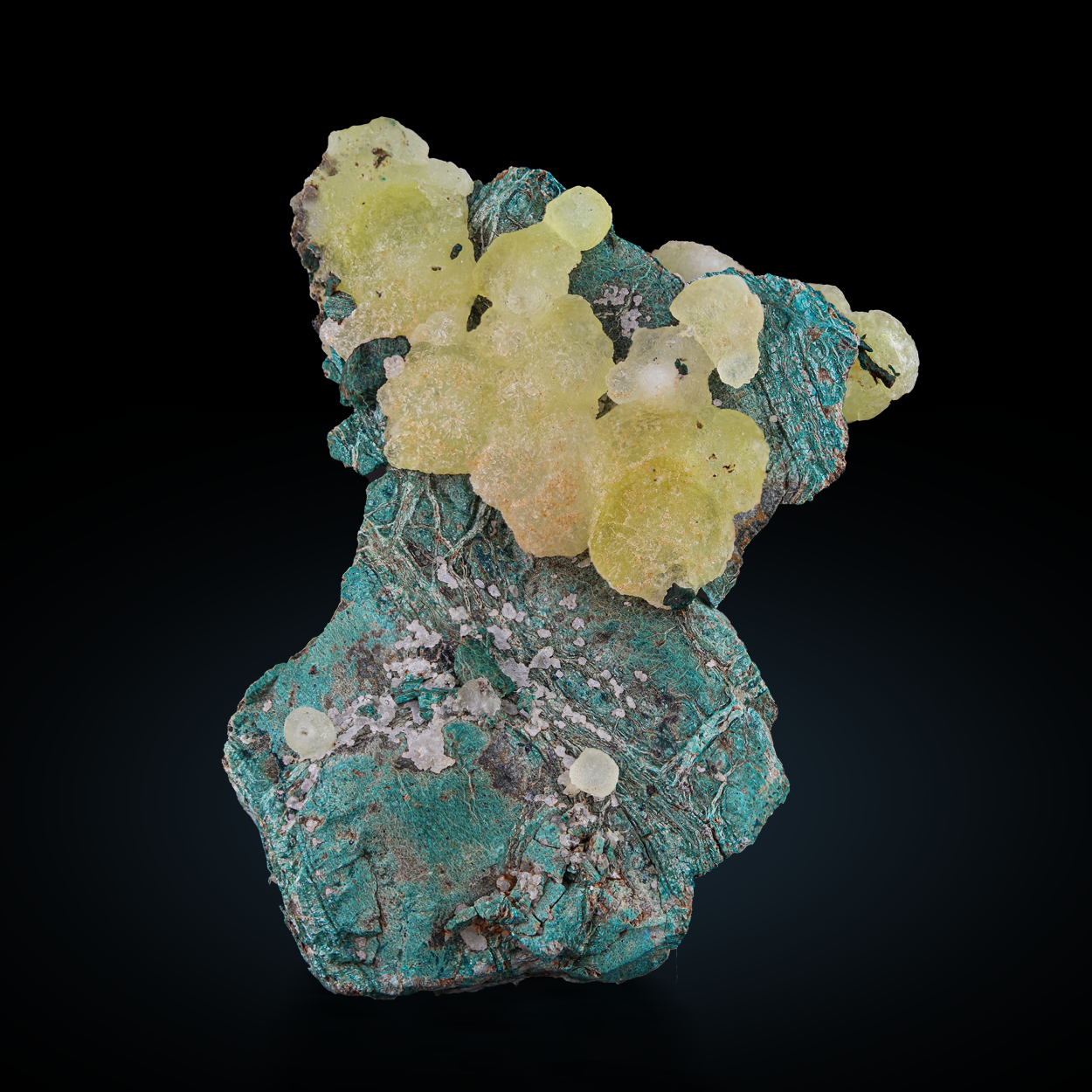 Brucite On Malachite