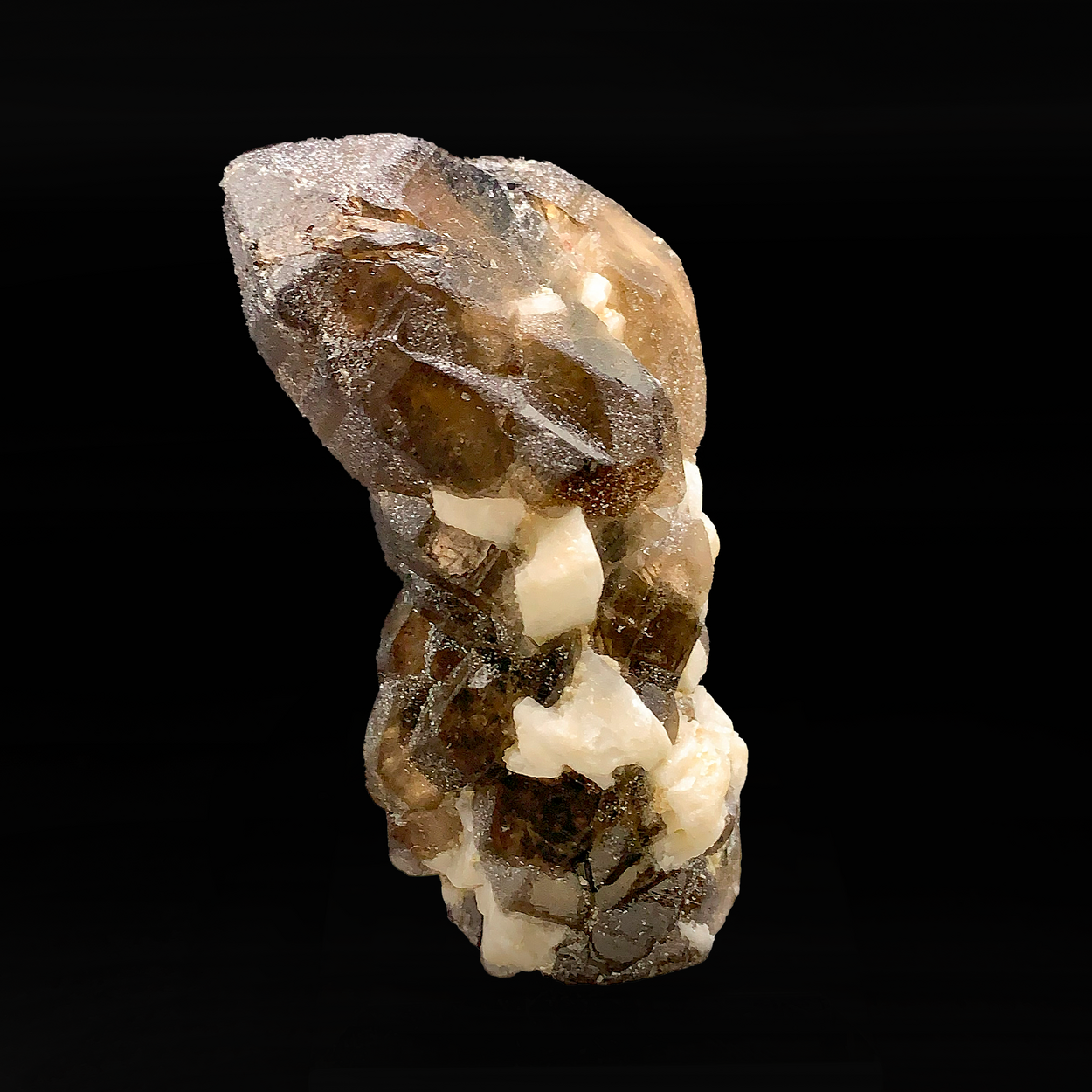 Smoky Quartz With Albite