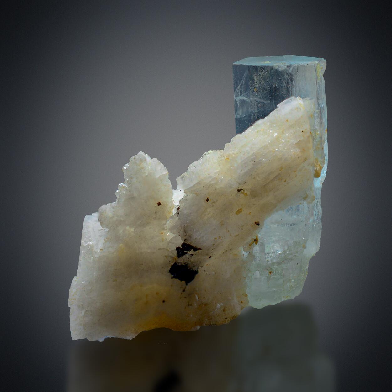 Aquamarine With Feldspar
