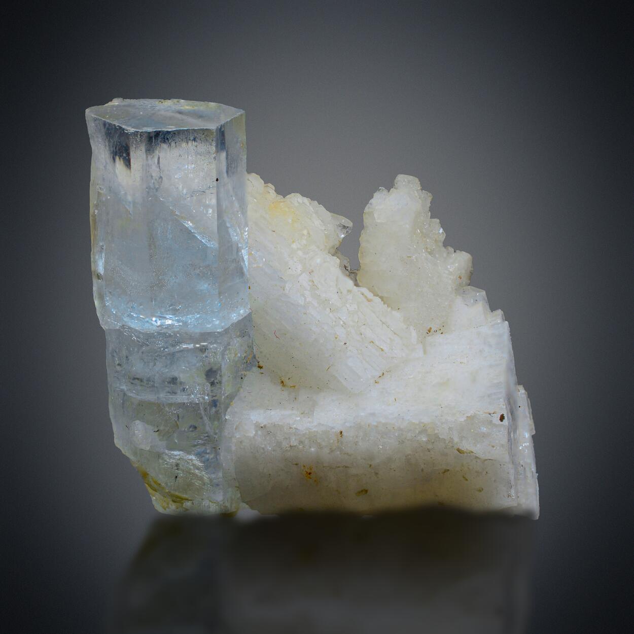 Aquamarine With Feldspar
