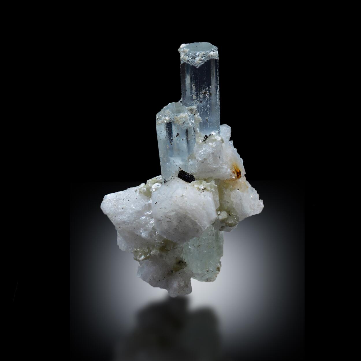 Aquamarine With Feldspar