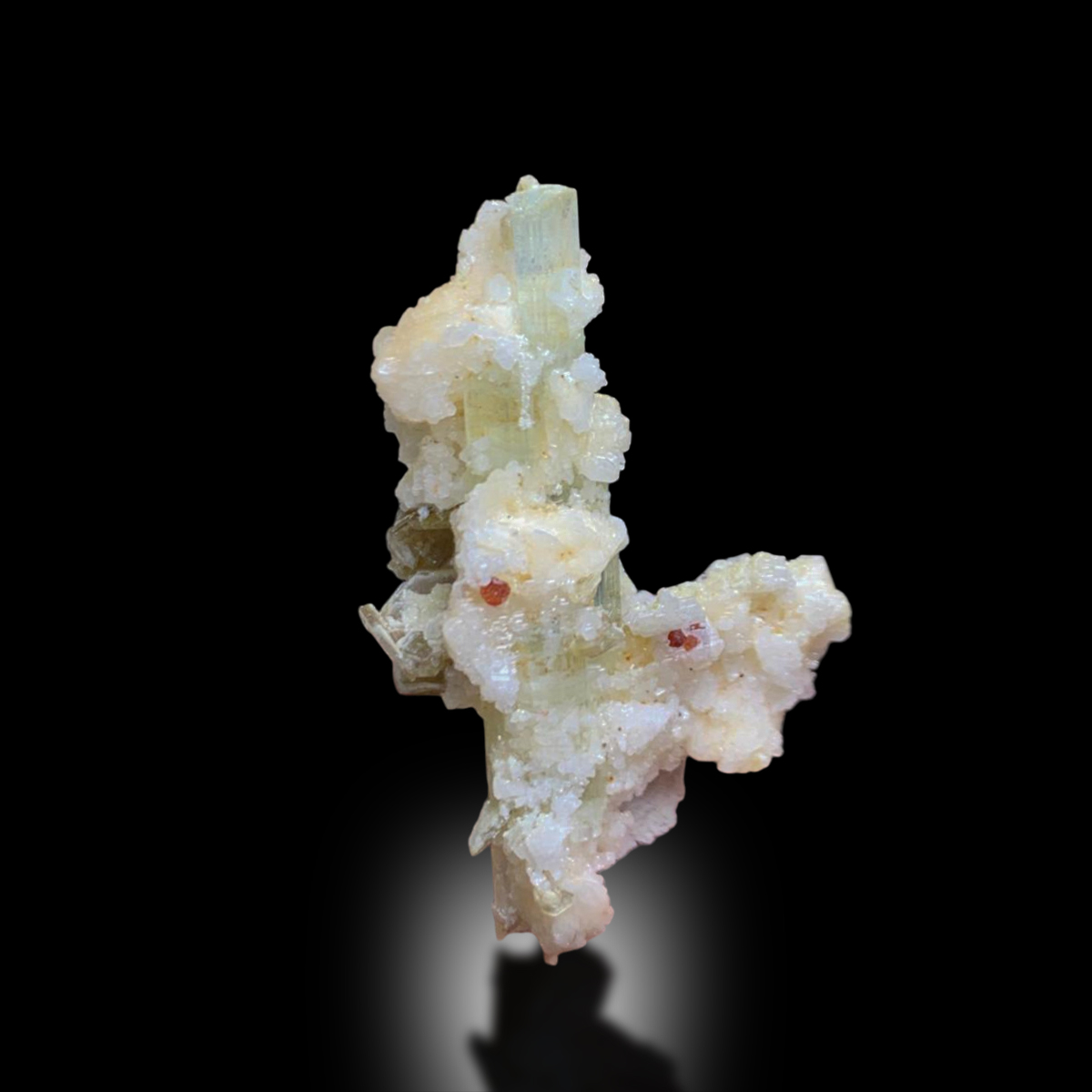 Aquamarine On Feldspar