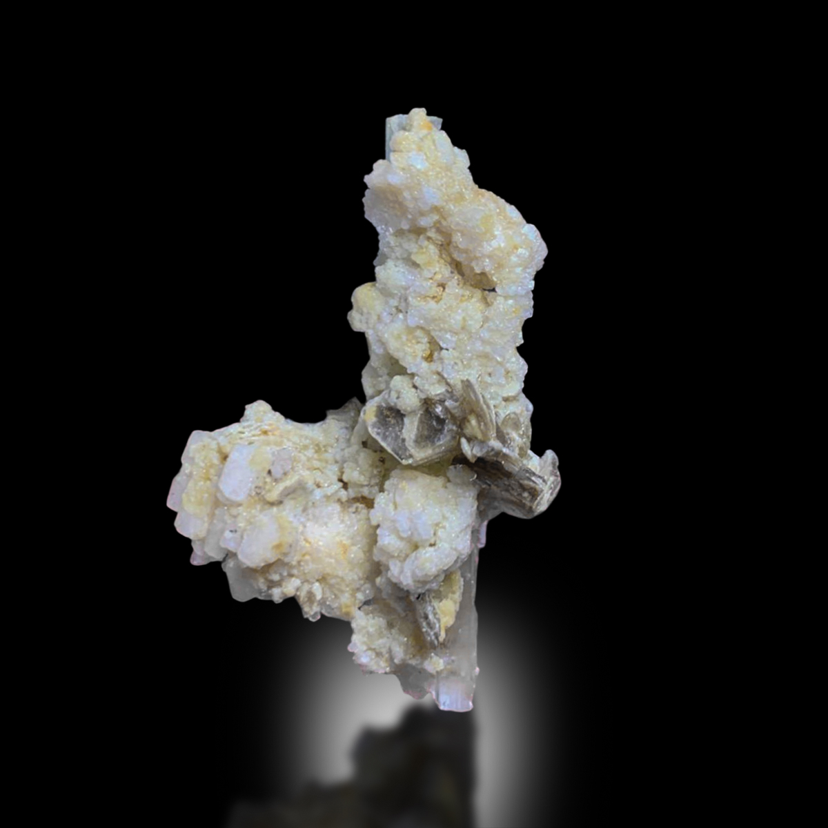 Aquamarine On Feldspar