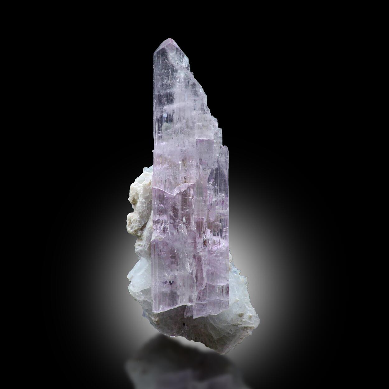 Kunzite With Tourmaline & Albite