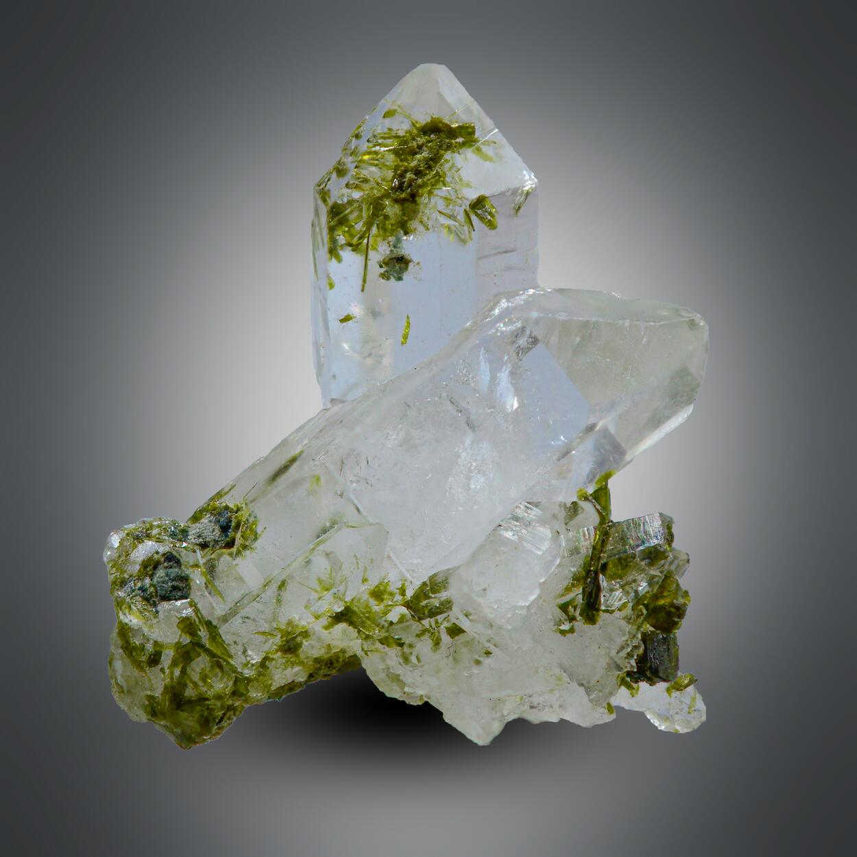 Quartz With Epidote Inclusions