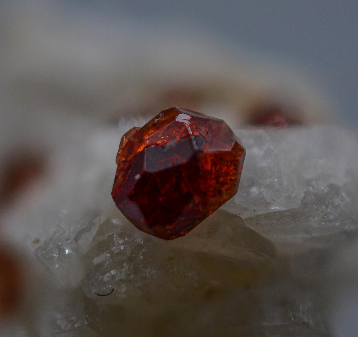 Garnet On Albite