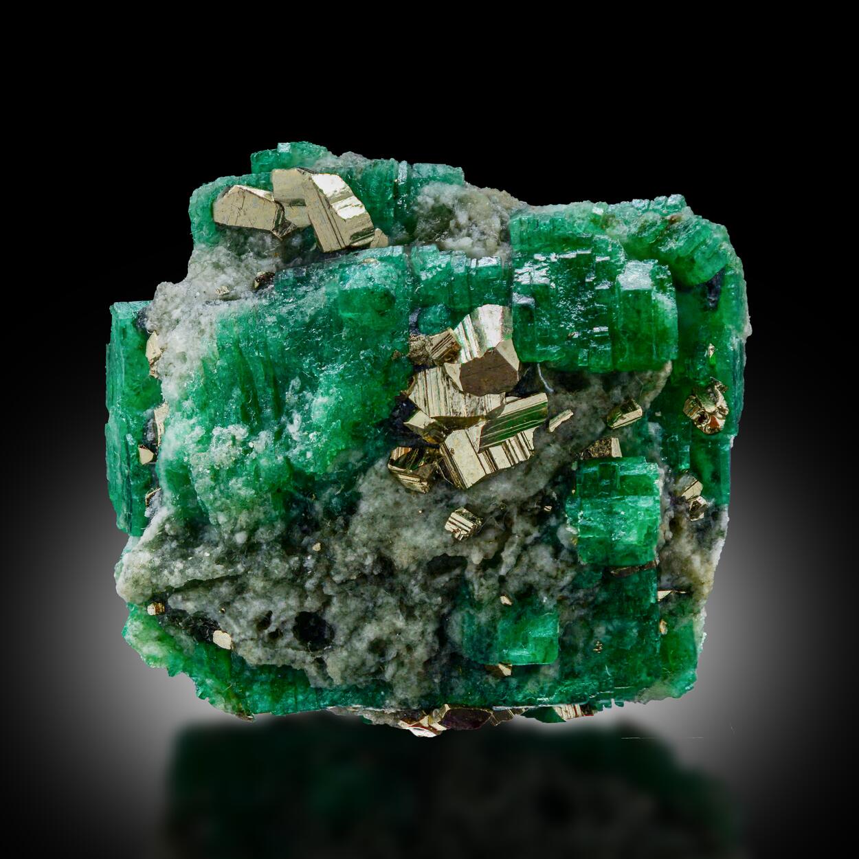 Emerald With Pyrite