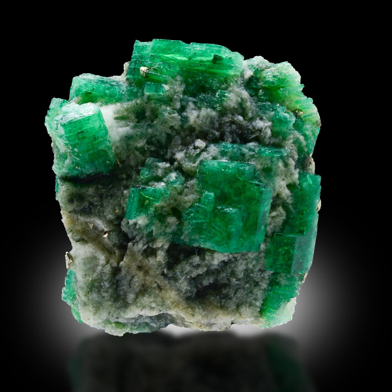 Emerald With Pyrite