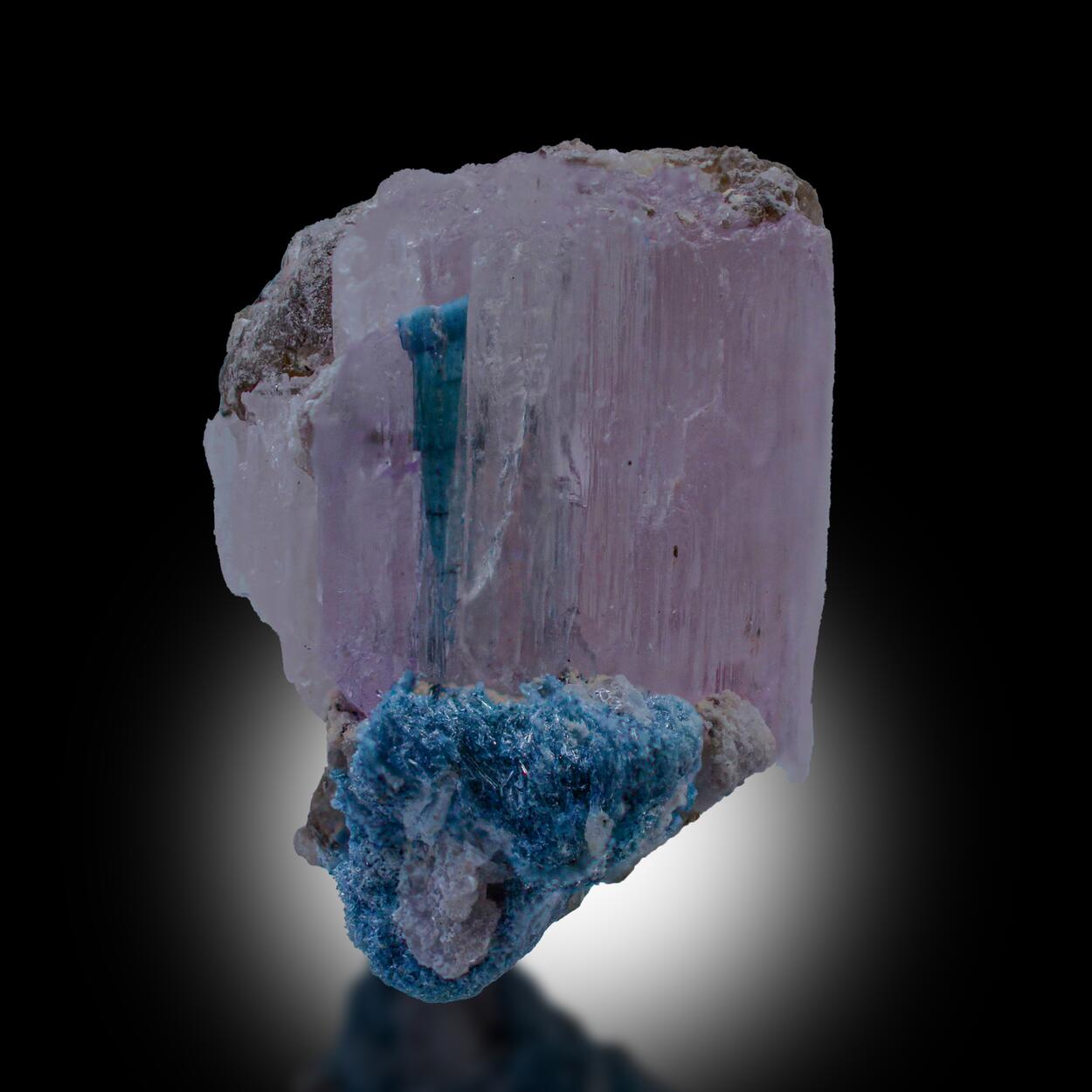 Kunzite With Tourmaline
