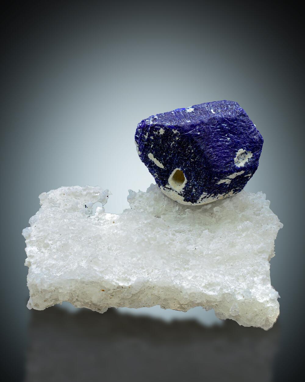 Lazurite On Calcite