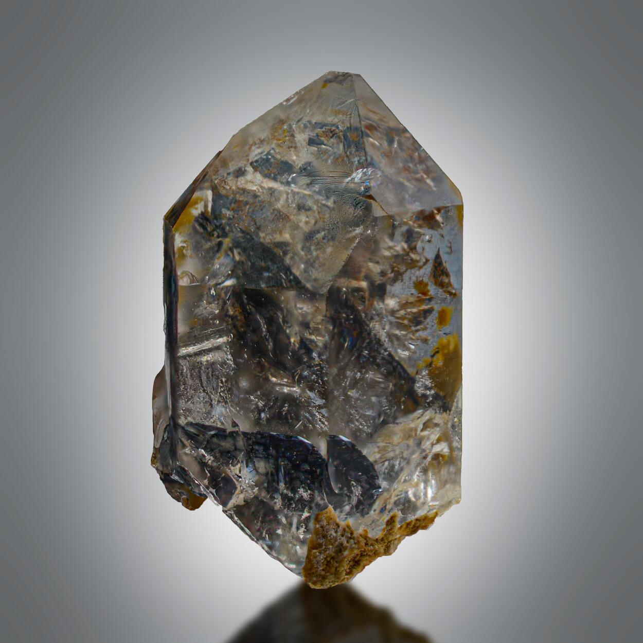 Quartz With Brookite Inclusions