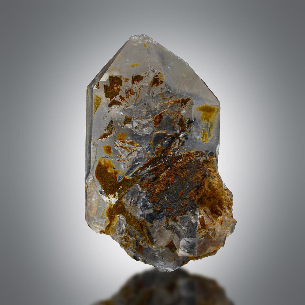 Quartz With Brookite Inclusions