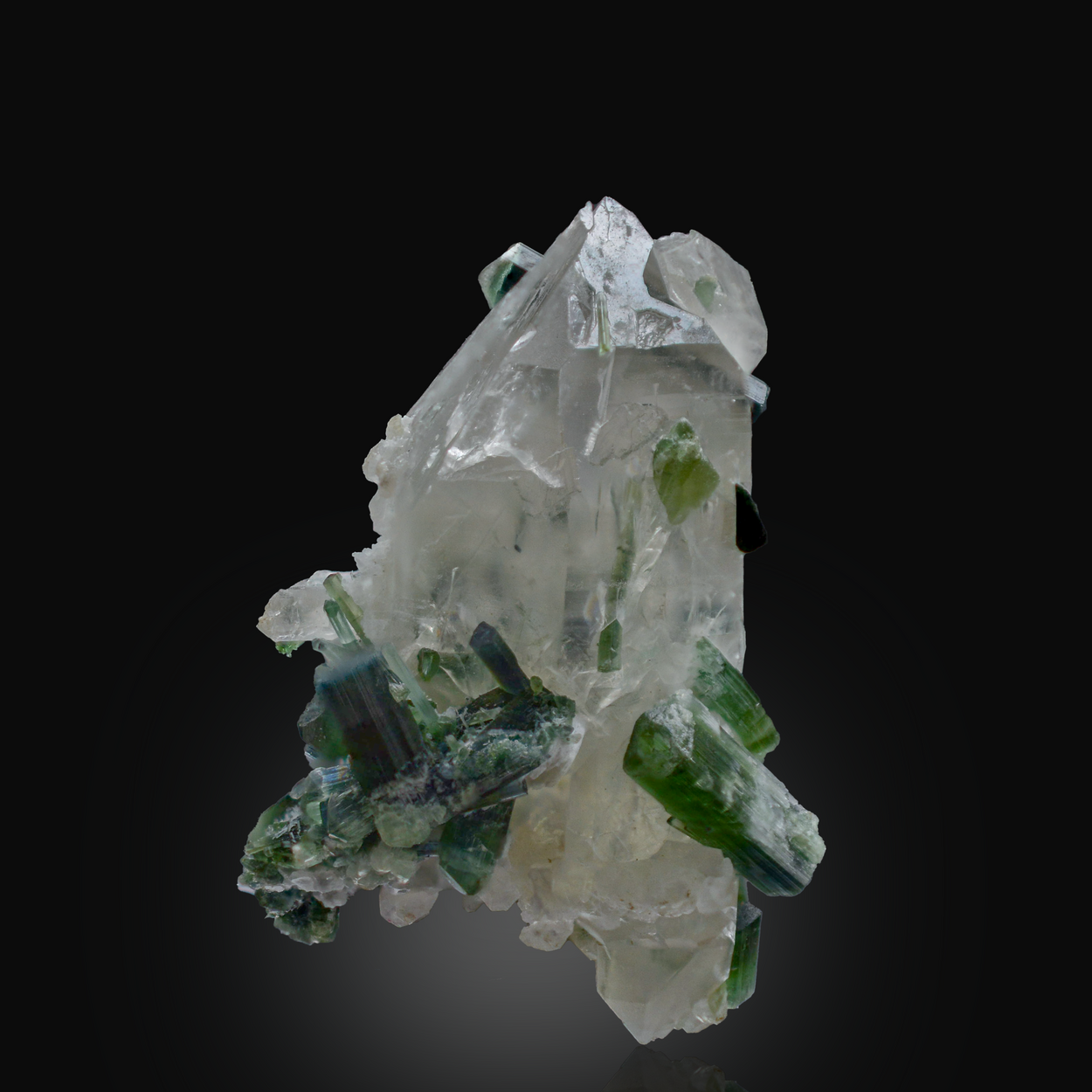 Quartz With Tourmaline