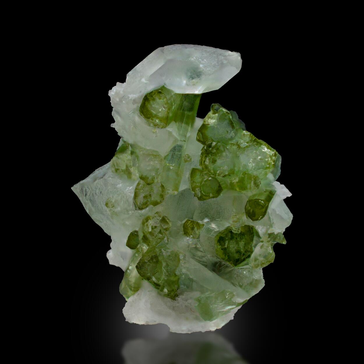 Quartz With Tourmaline