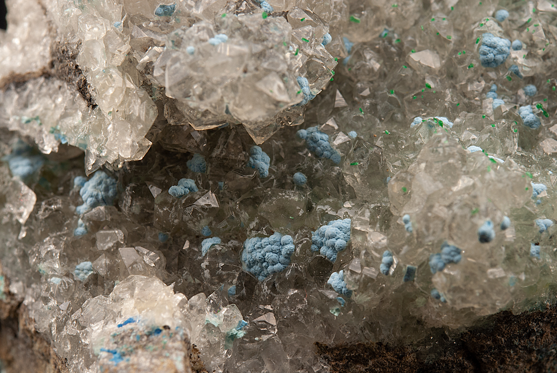 Shattuckite On Quartz