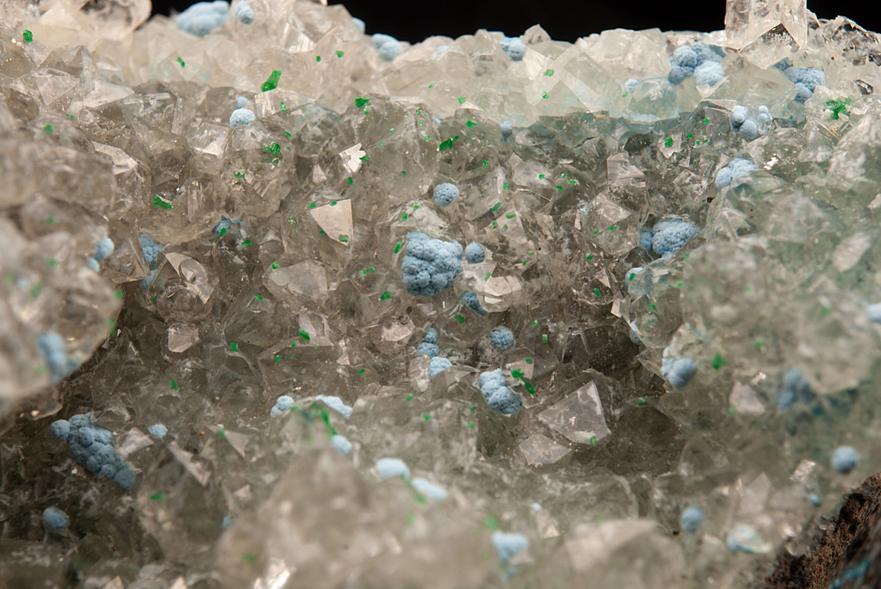 Shattuckite On Quartz