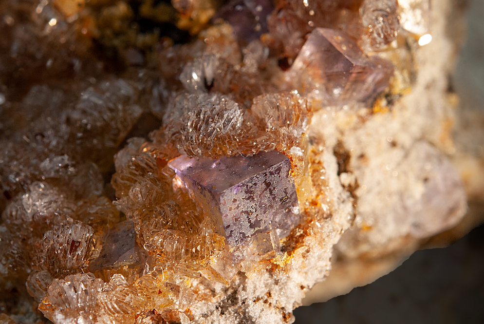Fluorite With Hemimorphite