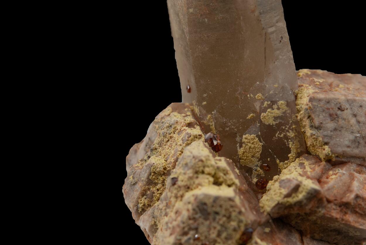 Quartz Spessartine & Orthoclase