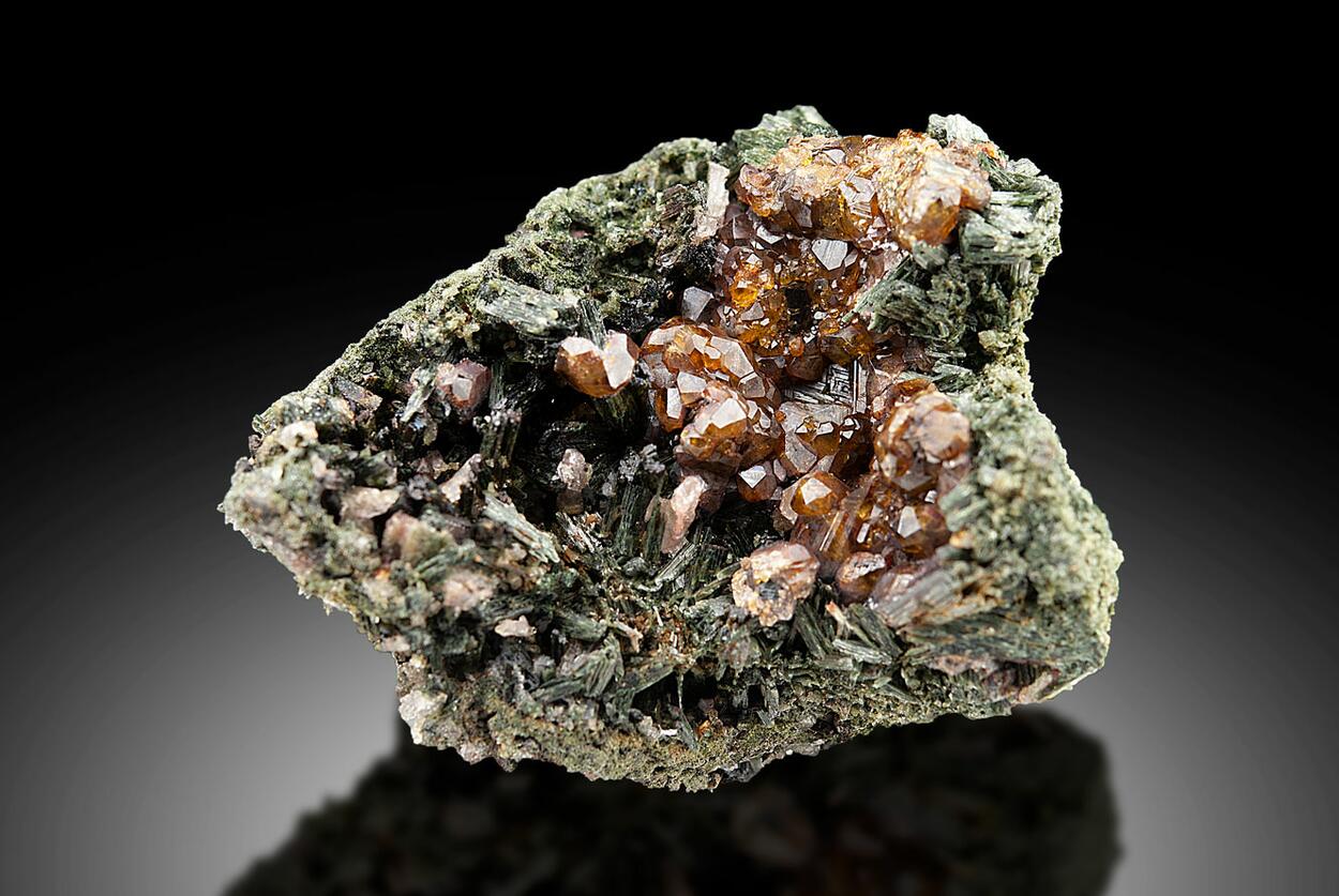 Andradite On Ferro-hornblende