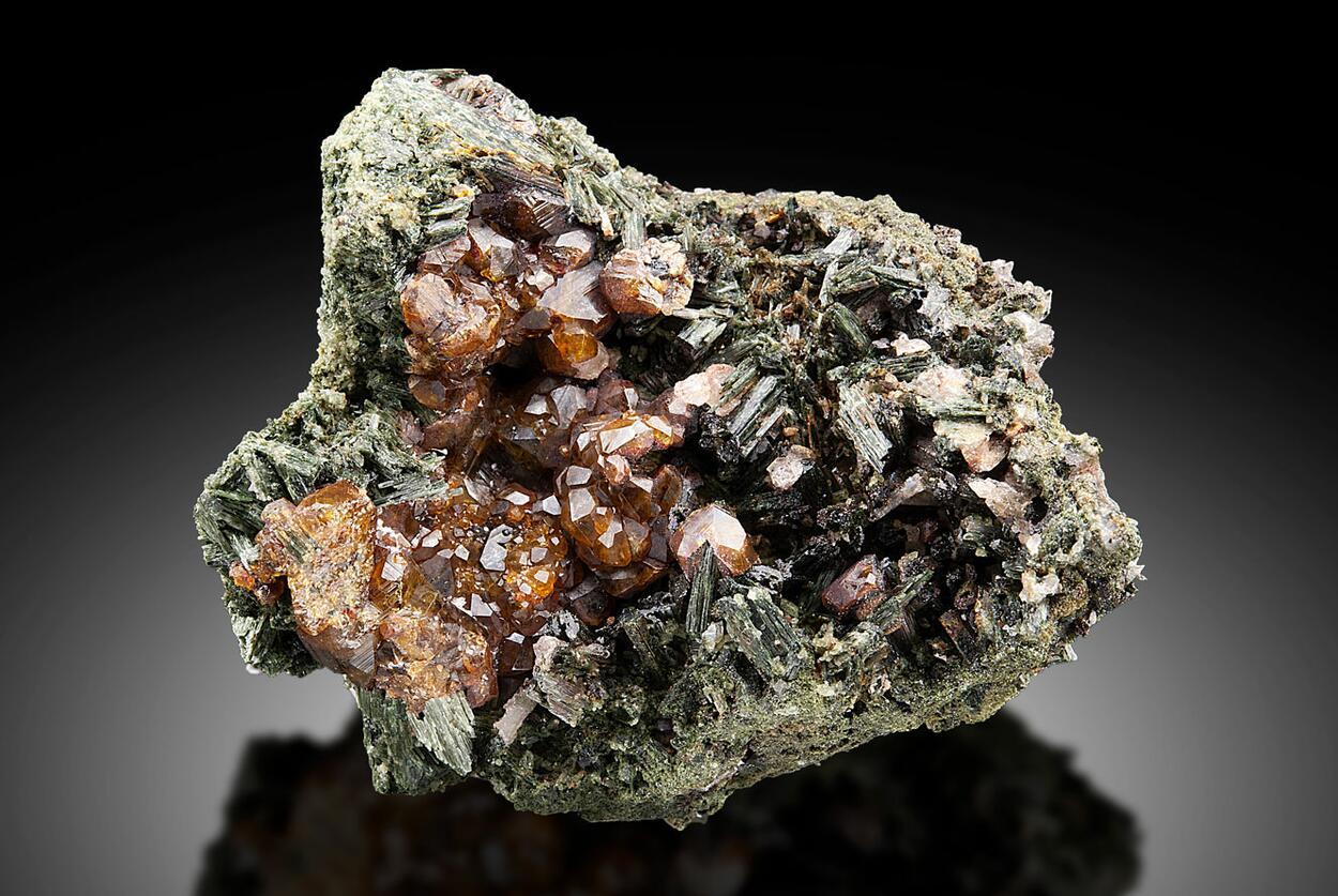 Andradite On Ferro-hornblende