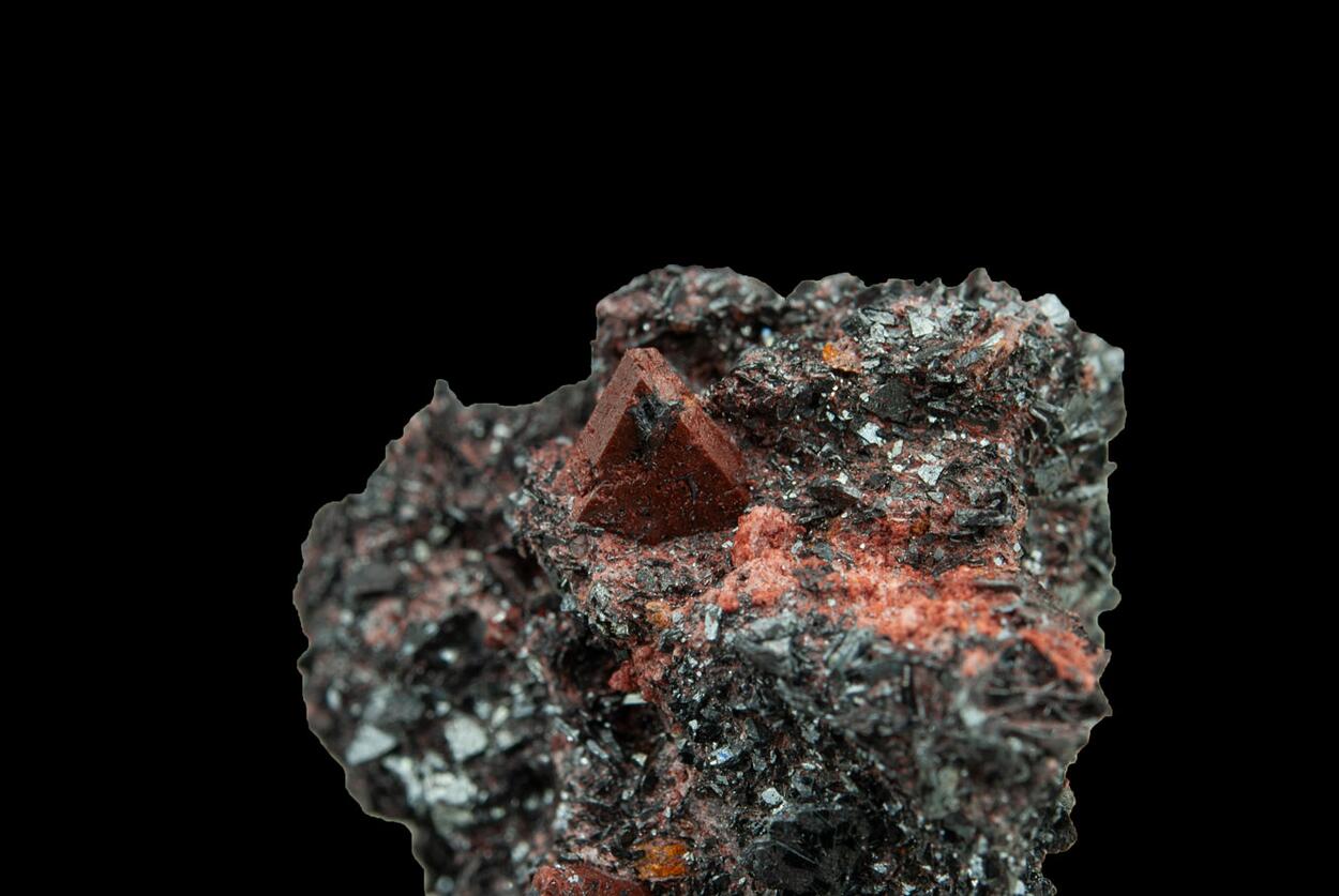 Zunyite On Hematite