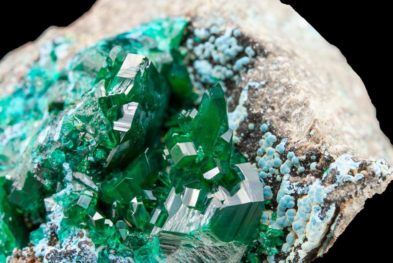 Dioptase & Plancheite