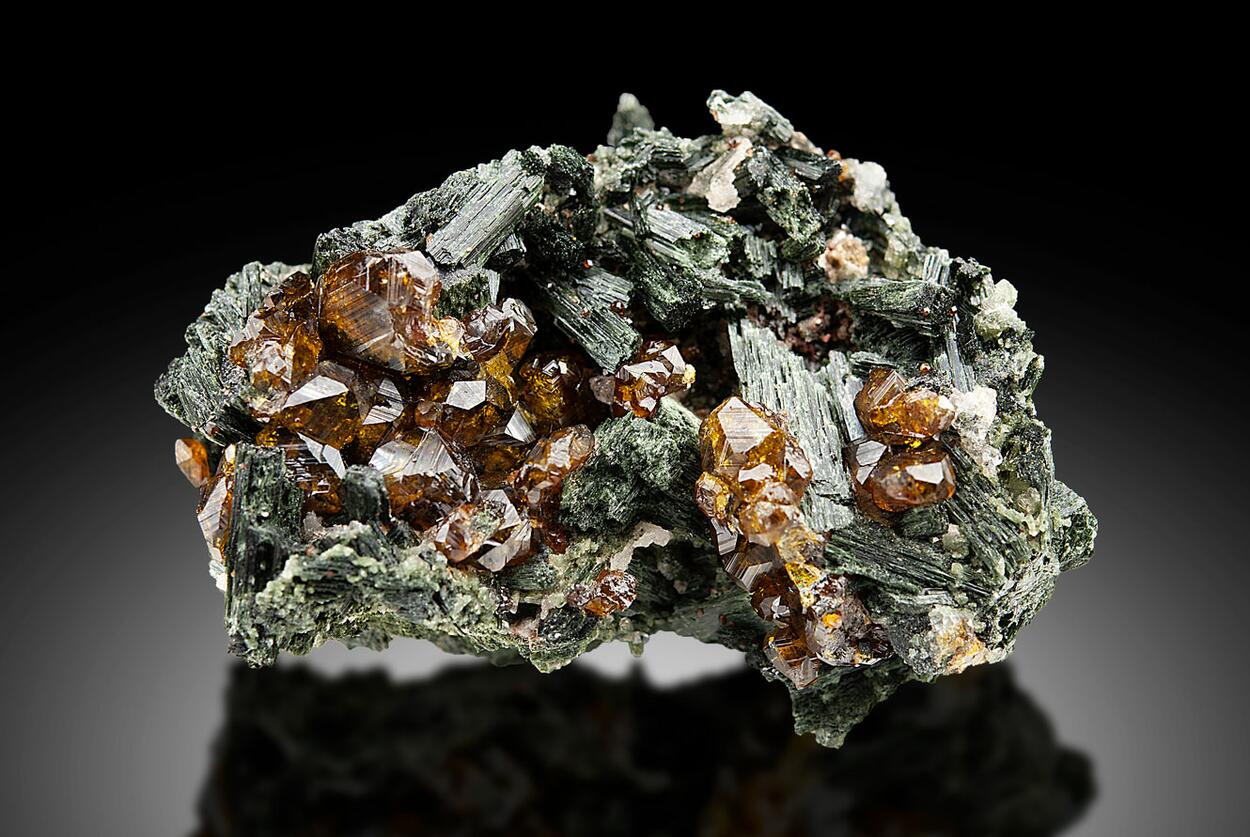 Andradite On Ferro-hornblende