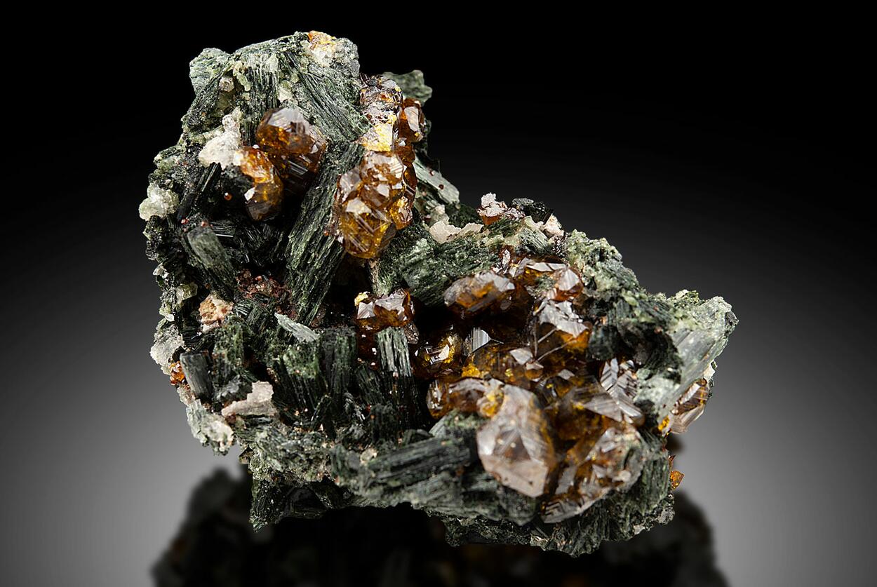 Andradite On Ferro-hornblende