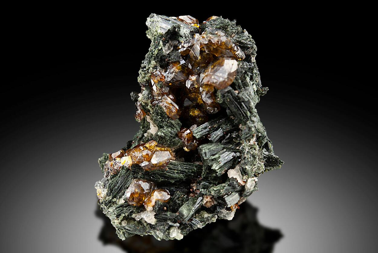 Andradite On Ferro-hornblende