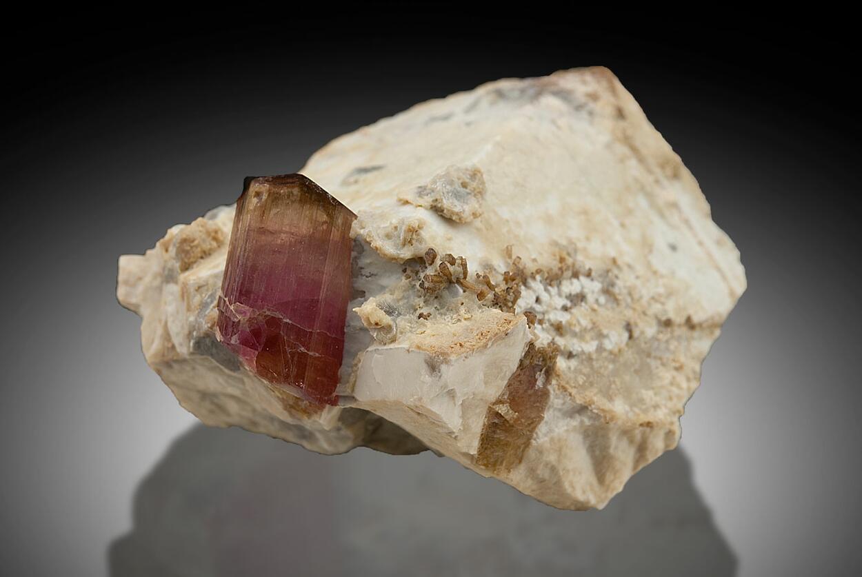 Elbaite On Microcline