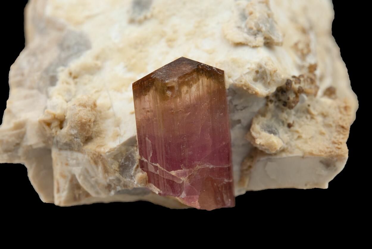 Elbaite On Microcline