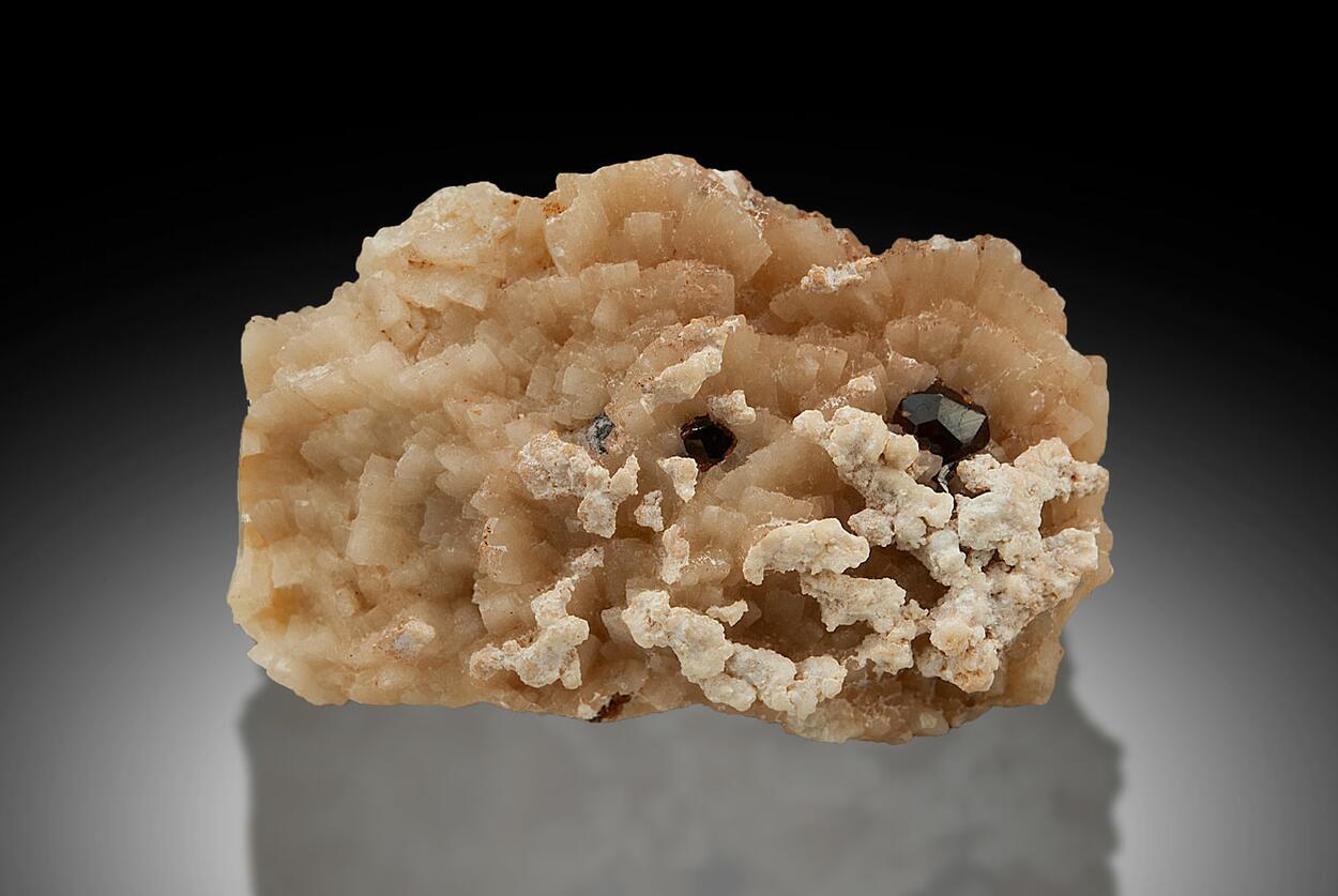 Spessartine On Albite & Aragonite