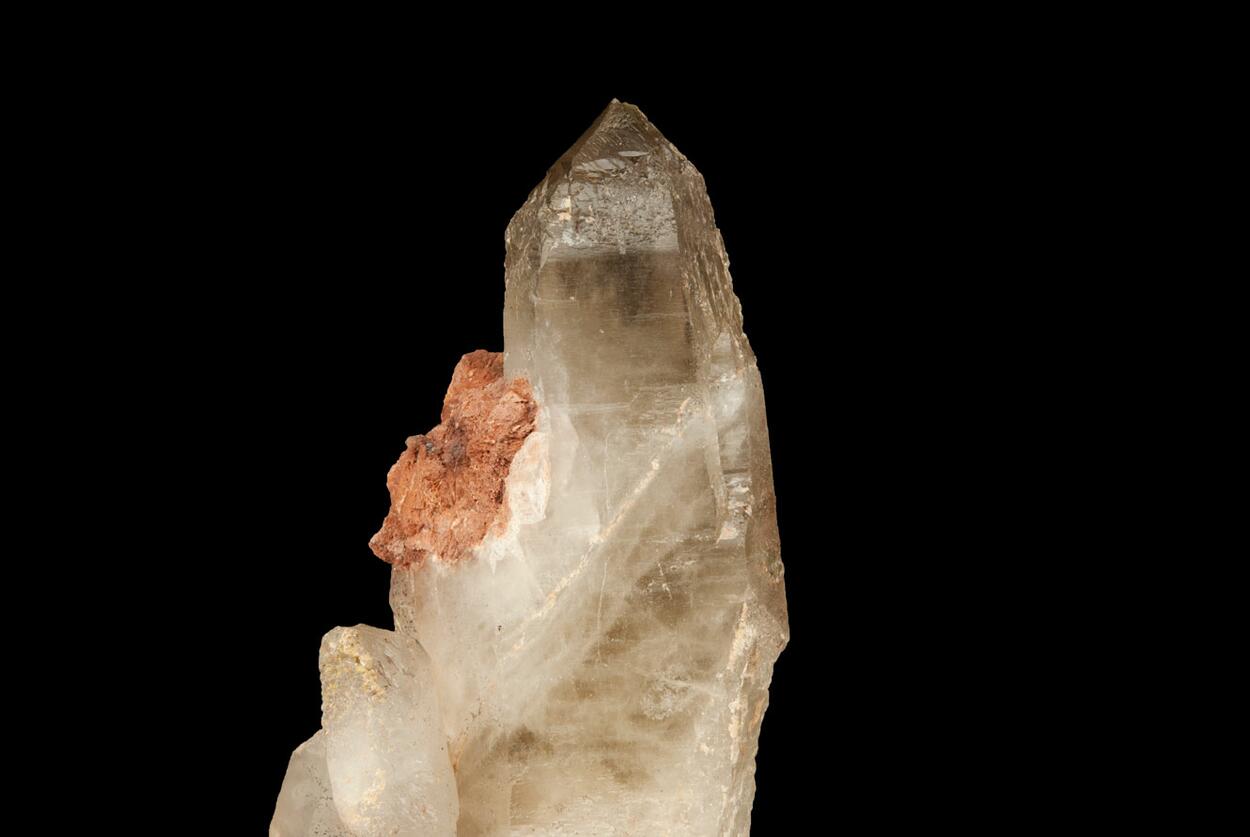 Smoky Quartz On Microcline