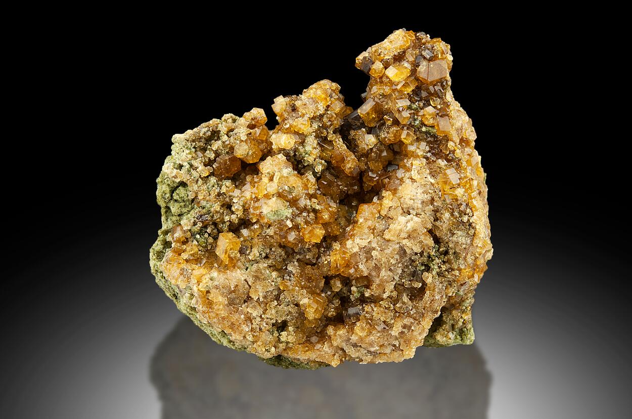 Grossular With Vesuvianite On Fassaite