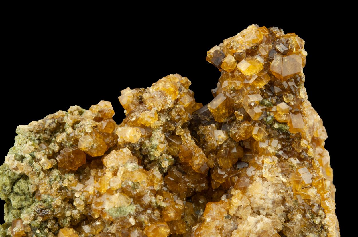 Grossular With Vesuvianite On Fassaite