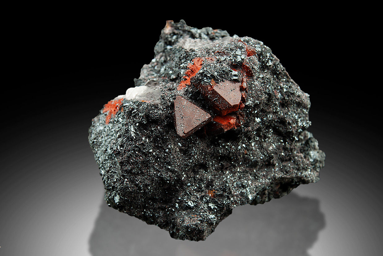 Zunyite On Hematite