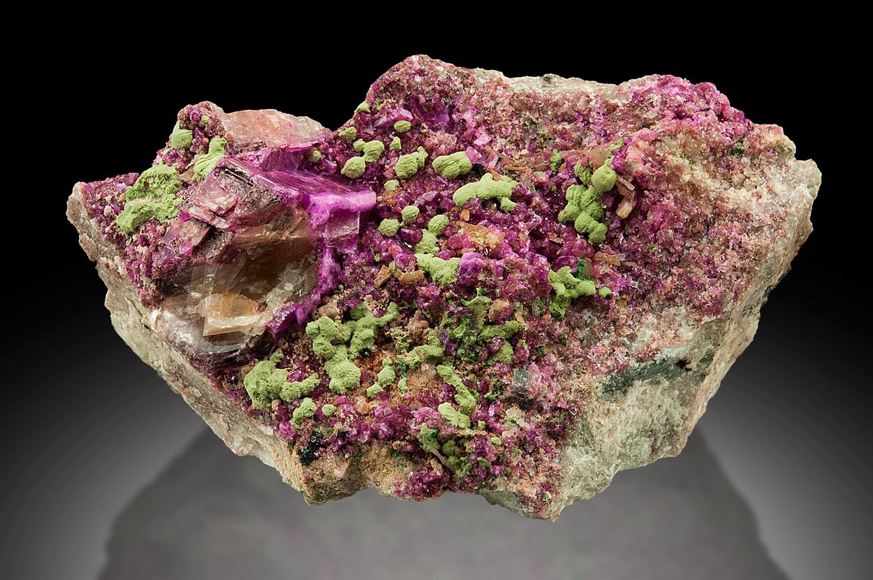 Kolwezite On Cobalt Dolomite