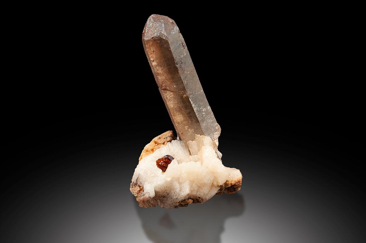 Smoky Quartz Spessartine & Albite