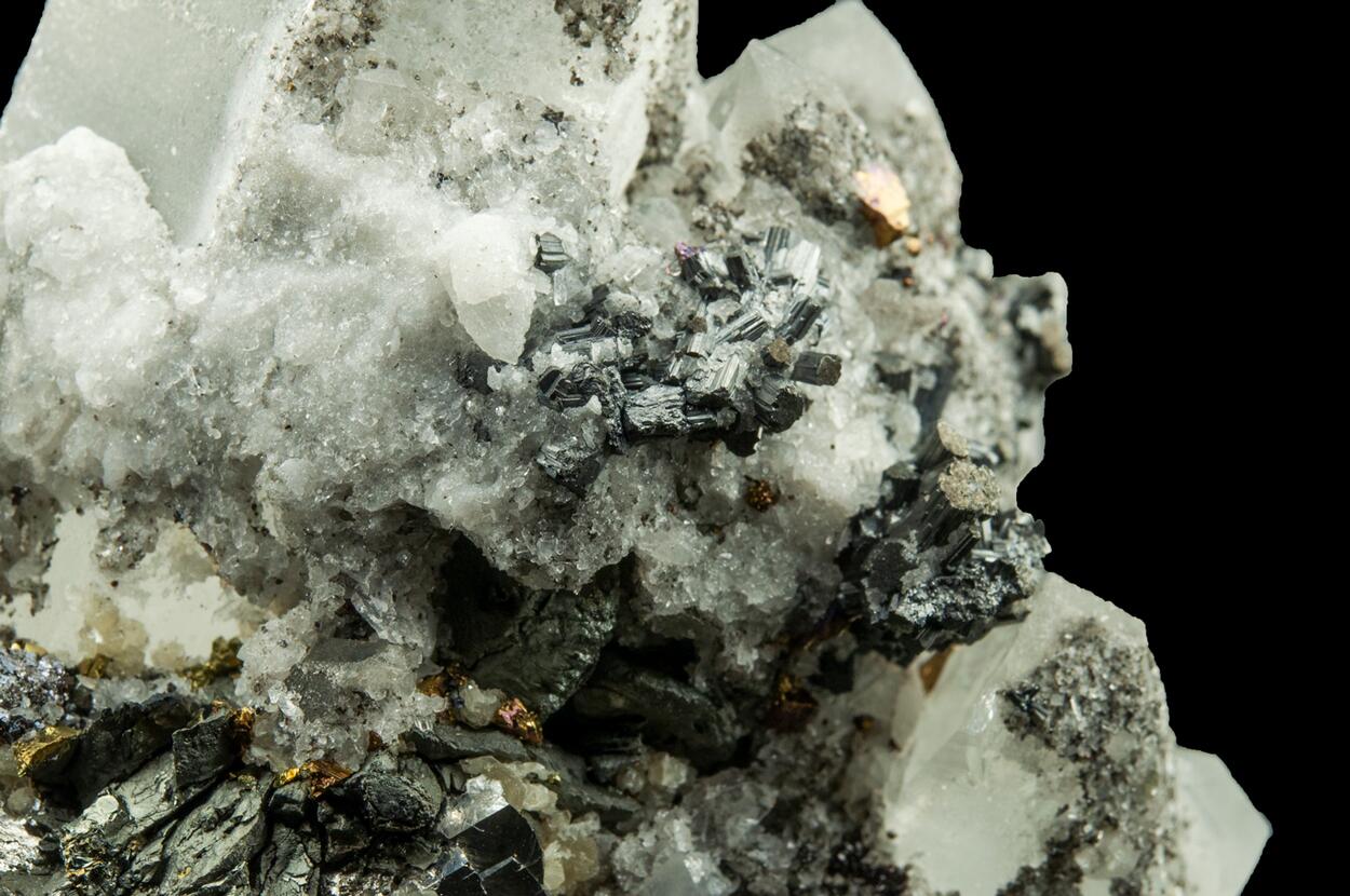 Bournonite On Quartz